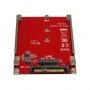 StarTech.com M.2 Drive to U.2 (SFF-8639) Host Adapter for M.2 PCIe NVMe SSDs Adaptateur d'interface M.2 M.2 Card U.2 rouge