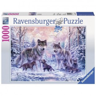 Puzzle 1000 pcs Loups Arctiques