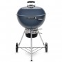 WEBER Barbecue a charbon Master-Touch GBS C-5750 - Acier chromé - Ø 57 cm - Bleu ardoise