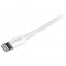 StarTech.com Câble Apple Lightning slim vers USB pour iPhone / iPod / iPad de 1 m - Blanc (USBLT1MWS)