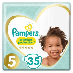 PAMPERS Premium Protection Taille 5 - De 11 a 23kg - 35 Couches