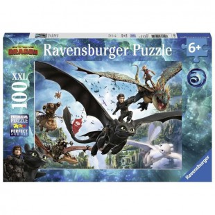 RAVENSBURGER Puzzle 100 p XXL - Le monde caché / Dragons 3