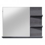 MIAMI Miroir de salle de bain L 72 cm - Gris anthracite mat