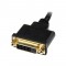 Câble adaptateur HDMI vers DVI-D de 20 cm - Câble adaptateur vidéo HDMI vers DVI-D de 20 cm - HDMI mâle vers DVI femelle