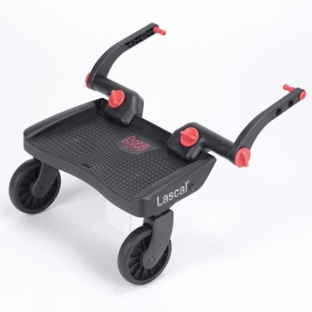 LASCAL Marche poussette Buggy Board MINI Noir/Rouge 3D