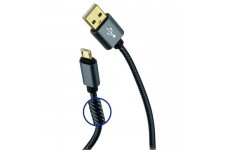 Subsonic - Câble micro USB de recharge et transfert en plaqué Or - Pro Gaming premium de 4 metres pour Manette PS4 / Xbox One