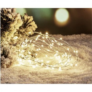 Guirlande de Noël Filaire - 120 Mini LED - Blanc froid