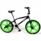 MERCIER Vélo BMX Freestyle 20" 4 Pegs - Noir et vert