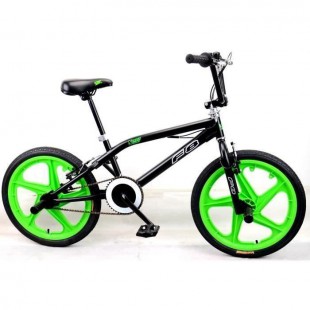 MERCIER Vélo BMX Freestyle 20" 4 Pegs - Noir et vert