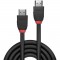LINDY Câble HDMI High Speed - Black Line - 0.5m