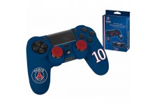 PSG Paris Saint Germain - Pack d'accessoires de customisation pour manette PS4, coque en silicone, grips et sticker - n°10 Bleu