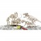 CLEMENTONI Archéo Ludic - T-Rex & Tricératops Phosphorescents - Science & Jeu