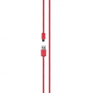 XQISIT Câble charge&synchro 1.8 microUSB/USB - Rouge