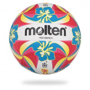 MOLTEN Ballon De Beach-Volley Logo Lnv - Rouge et Jaune