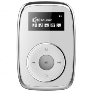 MPMAN CLIPSY 4 GB Baladeur MP3 4 GB avec clip de fixation - Blanc