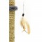 TYROL Poteau griffoir en jonc de mer - Avec jouet souris - 30 x 30 x 50 cm - Pour chat