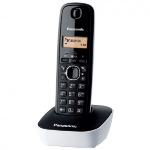 Panasonic KX-TG1611FRW Solo Téléphone Sans Fil Sans Répondeur Noir Blanc