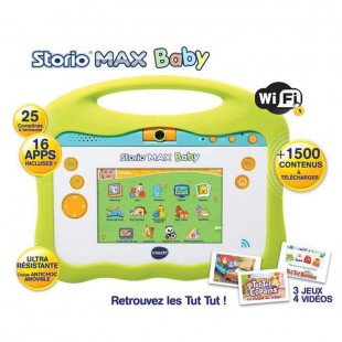 VTECH - Console Storio Max Baby 5" - Tablette Éducative Enfant 5 Pouces - Tut Tut Aventures