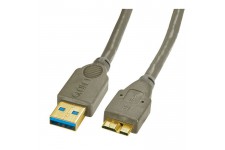 LINDY Câble USB 3.0 type A / micro-B - Anthracite - 1m
