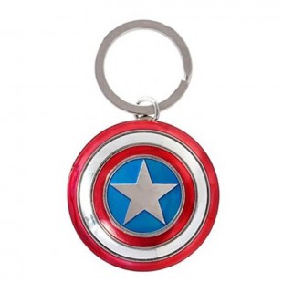 Porte Clé Avengers 2 Captain America Bouclier Metallique