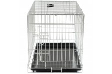 VADIGRAN Cage métallique pliable Classic - 76 x 48 x 55 cm - Argent - Pour chien