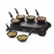 DOMO DO8710W Crepiere + Wok - 6 personnes - 1000W - Noir