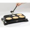 DOMO DO8710W Crepiere + Wok - 6 personnes - 1000W - Noir