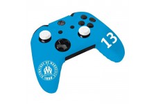 OM Olympique de Marseille - Pack d'accessoires de customisation pour manette Xbox One avec housse en silicone et grips caps