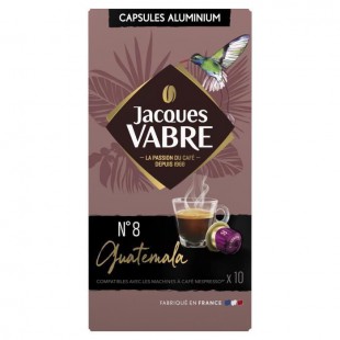 JACQUES VABRE Café Guatemala N°8 - 10 capsules - 52 g