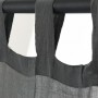 Voilage Premium Coton - 110 x 250 cm - Gris anthracite