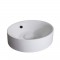 MITOLA Vasque ronde Capri 38 cm de diametre blanc mat