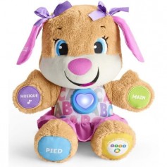 FISHER-PRICE - Puppy Sister - Peluche d'Éveil Progressif - 6 mois et +