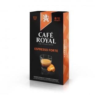 10 capsules Cafe Royal Espresso forte Capsules compatibles Systeme Nespresso 