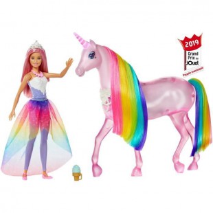 BARBIE - Barbie et sa Licorne Lumieres Magiques