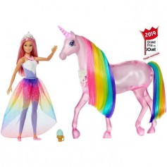 BARBIE - Barbie et sa Licorne Lumieres Magiques