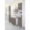 CORAIL Meuble miroir de salle de bain L 60 cm - Taupe brillant