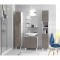 CORAIL Meuble miroir de salle de bain L 60 cm - Taupe brillant