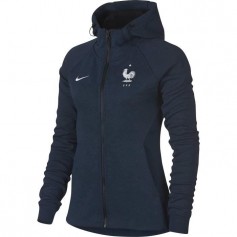 NIKE Sweatshirt de football Fleece FFF France 2018 - Femme - Bleu