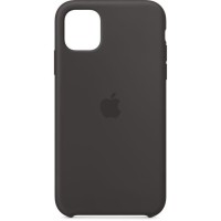 APPLE Coque Silicone Noir pour iPhone 11