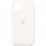 APPLE Coque silicone Blanc pour iPhone 11
