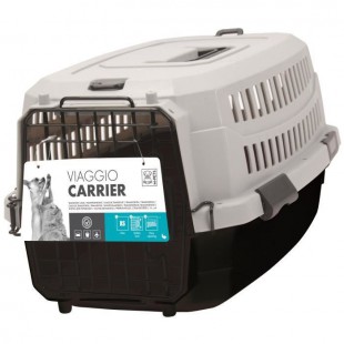 M-PETS Caisse de transport Viaggio Carrier M - 68x47,6x45cm - Noir et gris - Pour chien