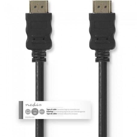 NEDIS High Speed HDMI? Cable with Ethernet - HDMI? Connector - HDMI? Connector - 10 m - Noir