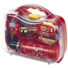 KLEIN- 8984 - Jeu d'imitation - Mallette de pompier avec accessoires pour Enfant, modele moyen