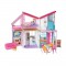 BARBIE La Maison a Malibu repliable pour poupées, 2 étages et + de 15 accessoires