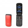 Téléphone sénior mobile M215 clapet SWITEL - Sonnerie et volume ultra fort - Écran couleur 2.0 pouces - Rouge