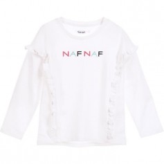 NAF NAF Sweat Blanc Fille - Taille 10 ans