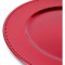 ABS T1904301-RX lot de 6 dessous d'assiettes en pp effet perle d33cm - Rouge