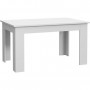 PILVI Table a manger - Blanc - L 140 x I90 x H 75 cm