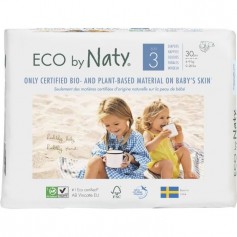 NATY Couches écologiques T3 Midi x 30 - Blanc