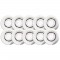 BRILLIANT Kit 10 encastrés LED COSA 15 - 10x0,2W - Coloris acier inox et blanc